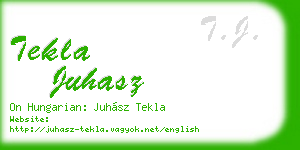 tekla juhasz business card